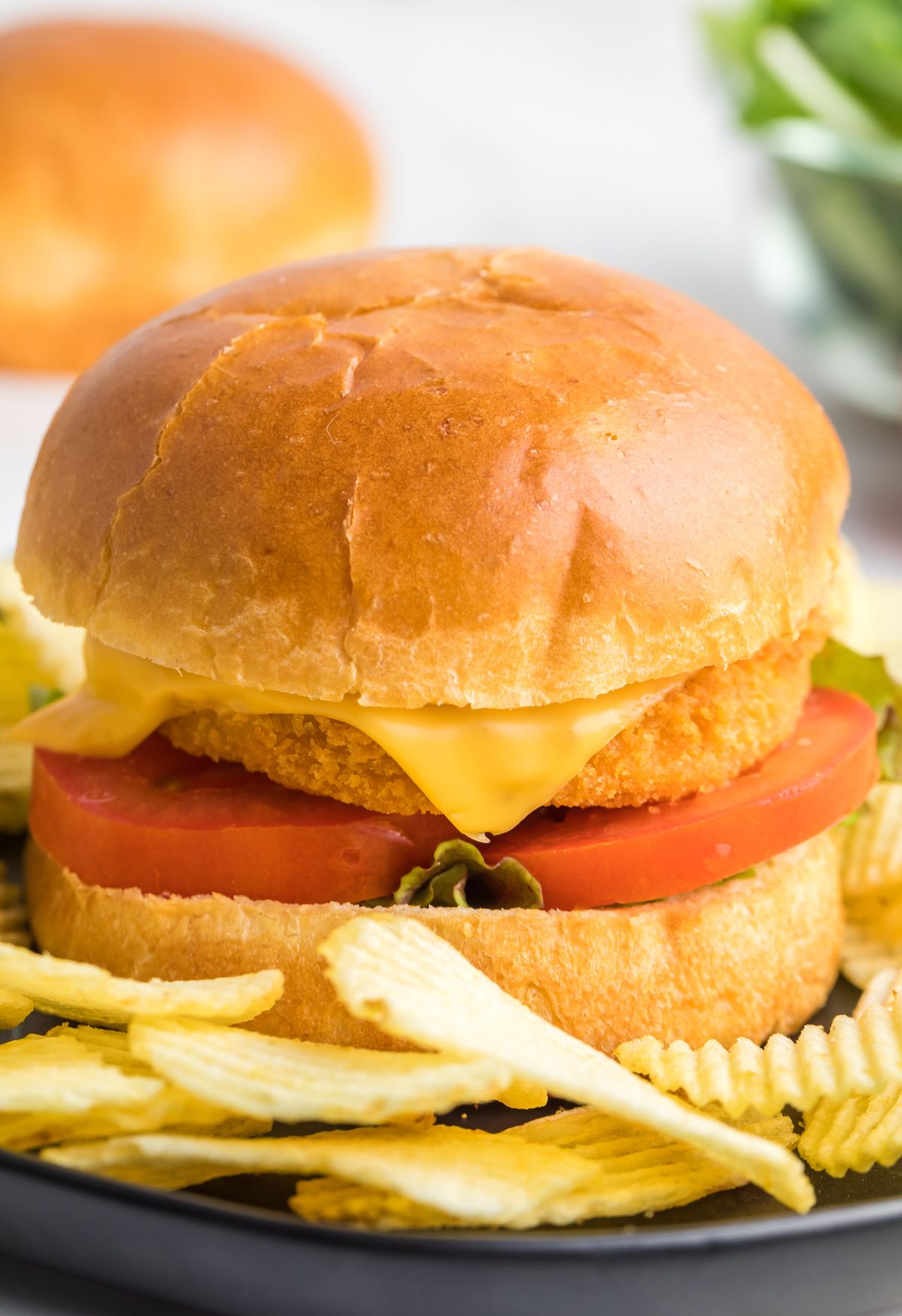 Air Fryer Frozen Chicken Patties (Easy Chicken Sandwiches) Happy