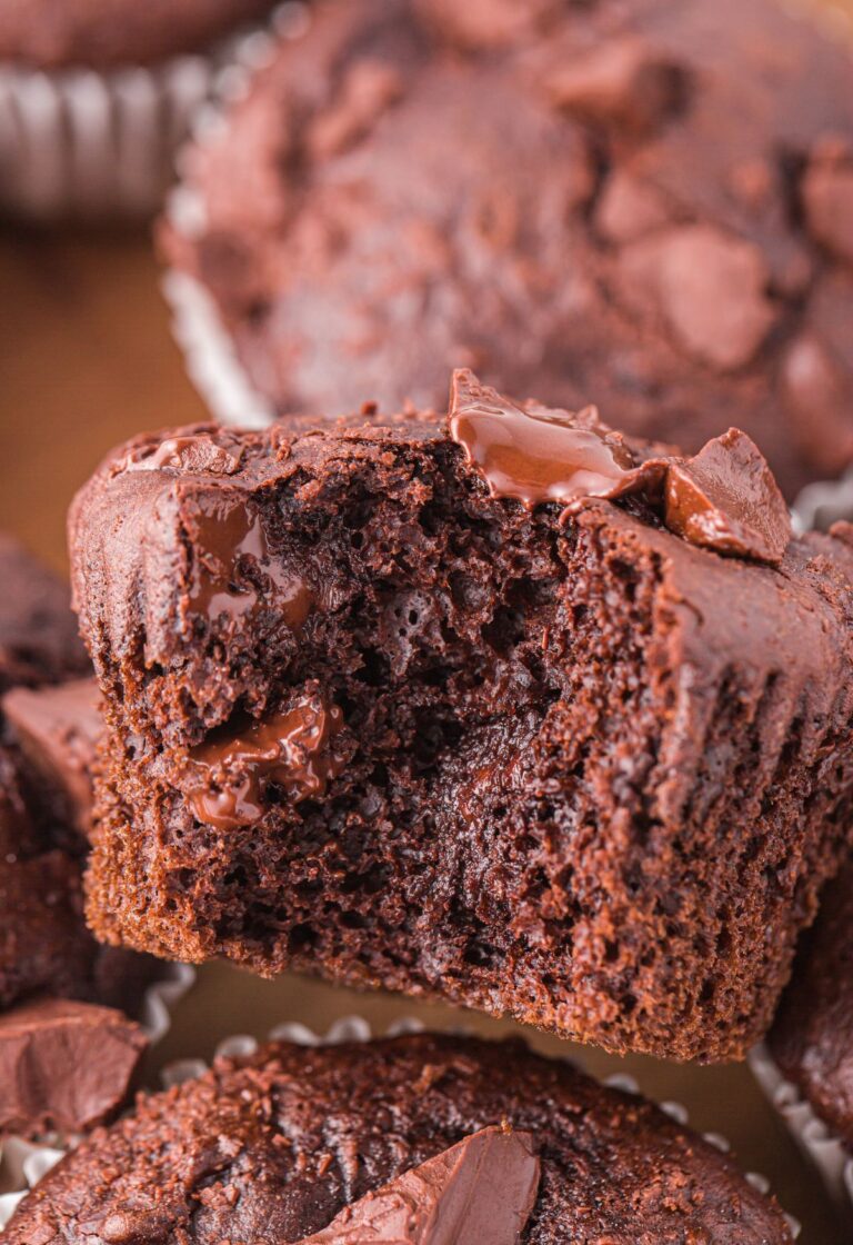 Chocolate Chunk Cake Mix Muffins