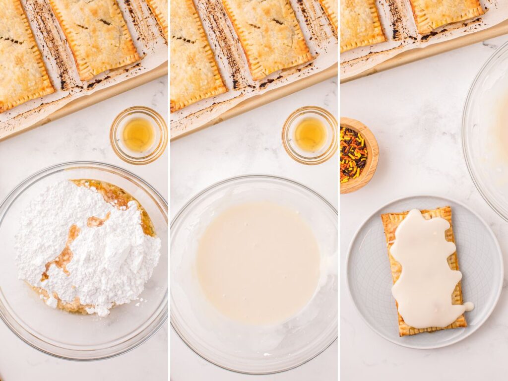 Process photos for how to make this pop tart recipe with pumpkin pie filling.