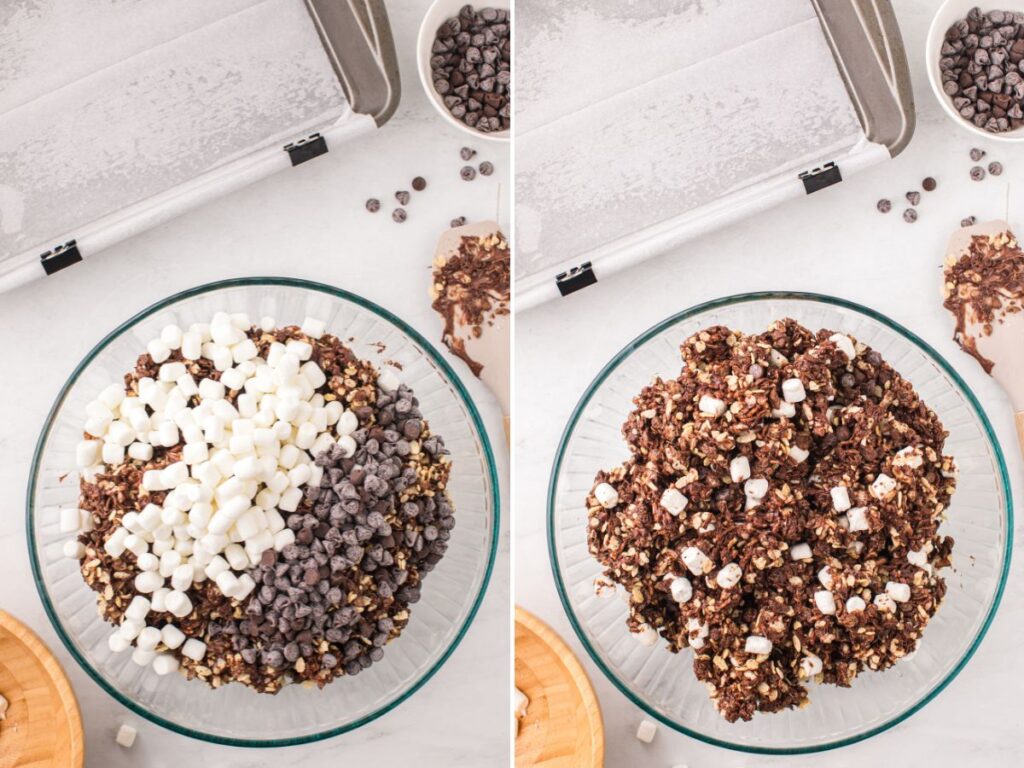 Process images for how to make this cereal treat recipe.
